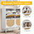 Bostynn 41.3" W 4-Drawer Rattan Flip Down Shoe Storage-1113567294