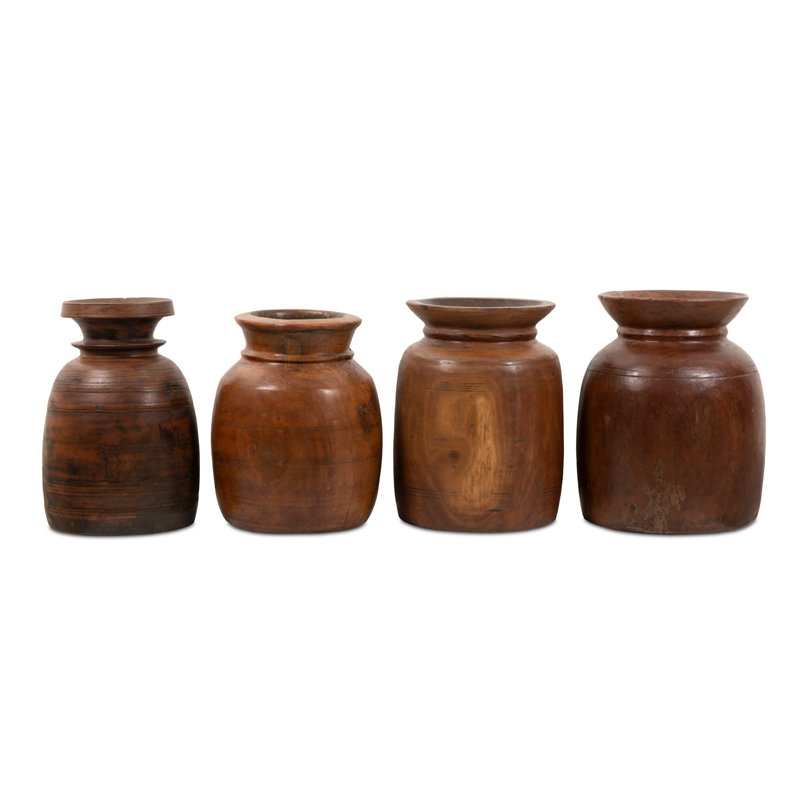 Malbi Solid Wood Table Vase