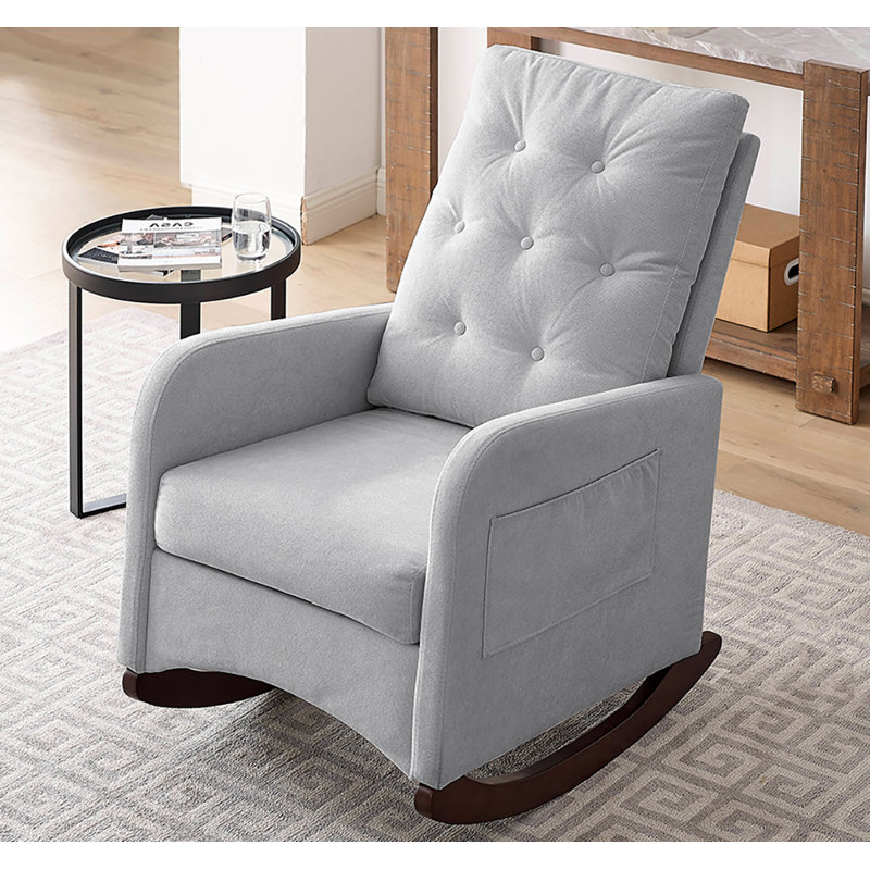 Chaise berçante en bois Latreal