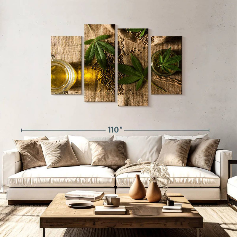 Senne Marijuana Hemp, 48" H x 75" W
