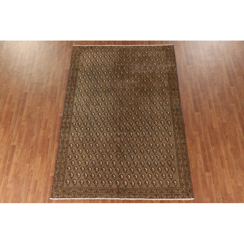 Tapis traditionnel brun All-Over 6 x 10