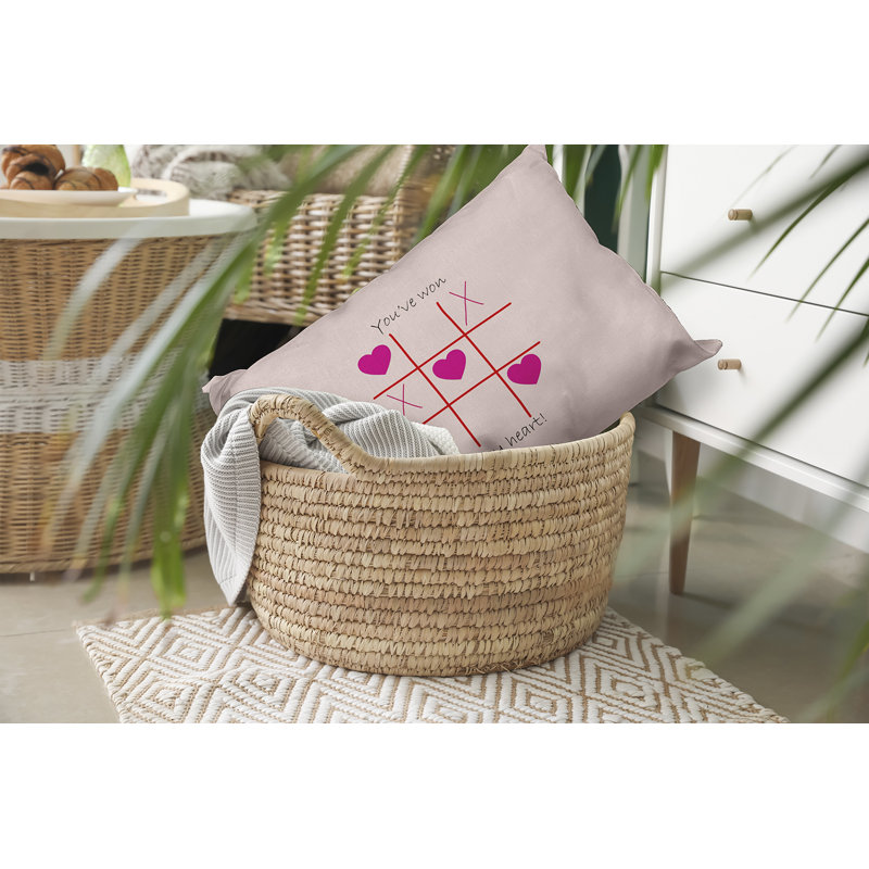 Coussin décoratif en polyester intérieur / extérieur, H 14 po x l 20 po, Rectangulaire