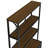 3-Shelf Metal Bookcase With Drawers For Home Office, Open Bookcase, Vintage Industrial Style Bookcase With LED