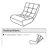 Multifunctional Reclining Chair - Gaming, Meditating Linen Lazy For Dormitory Space Saving, Comfortable