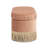 Serena 38" Oval Storage Bench Ottoman, Peach  Velvet-417272523