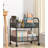 Nemuel 16.73'' H x 15.75'' W Book Cart with Wheels-1034888018
