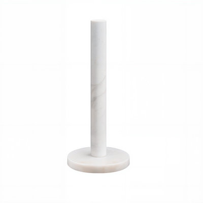 Freestanding Natural Marble Toilet Paper Holder, Easy Installation For Bathroom Vanity, Powder Room & Guest Bath