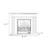 Beige Solid Wood Electric Fireplace-117512259