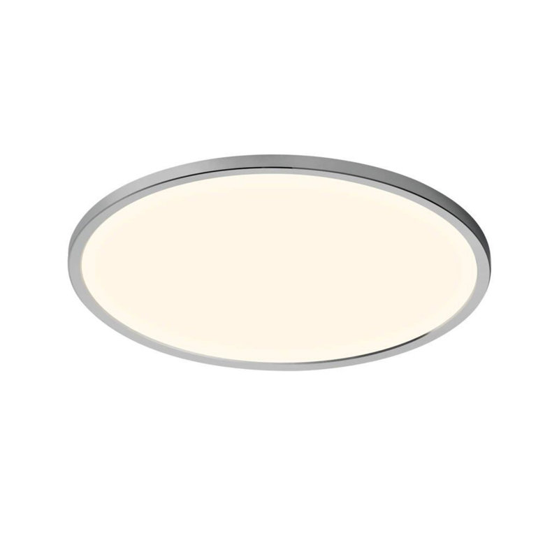 LED Flush Mount, 2.5cm H x 29cm W x 29cm D, Grey