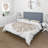 Ivory Pastel Monstera Heart Shaped Tropical Leaf - Traditional Polyester Duvet Cover Set-66391375