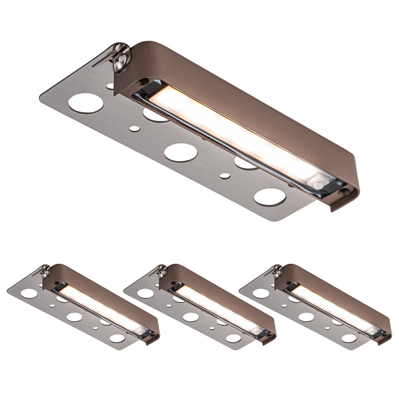 Bronze Low Voltage Integrated LED Metal Step Light Kit
