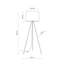 Lampe sur pied noire Briley