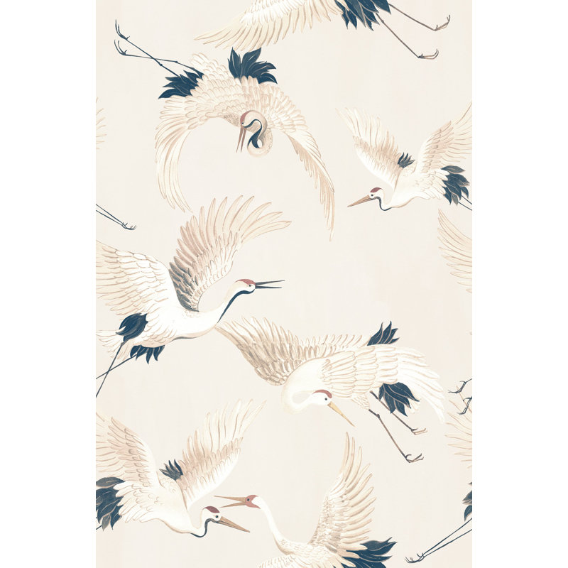 Galerie Designer Walls Cranes Wallpaper, Grey