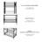 Maurisha 19.68'' W Metal Storage Rack with Wheels-301608592
