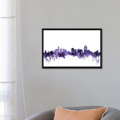 « cincinnati, ohio horizon » par michael tompsett, reproduction d’impression sur toile tendue