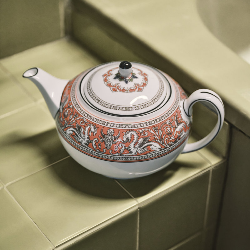 Florentine Colours Teapot 27floz, Orange