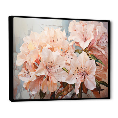 Poème de pétales de rhododendron minimaliste I