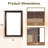 Solid Pine Wood Rectangular Wall Mirror