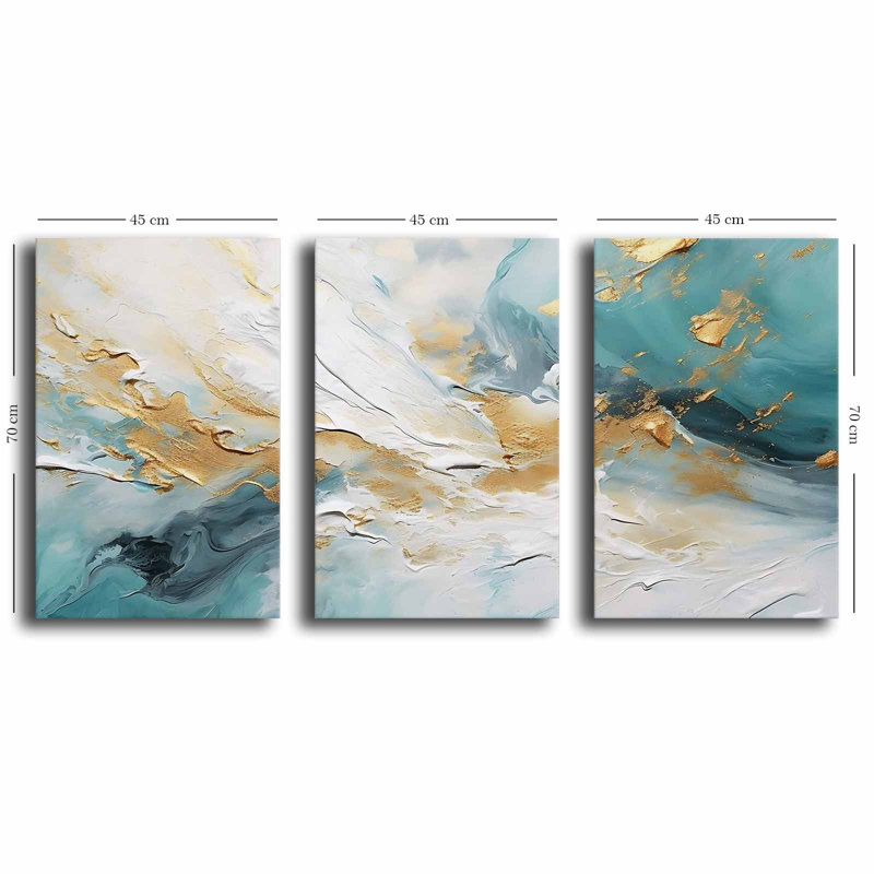 Peinture décorative sur toile (3 pièces)