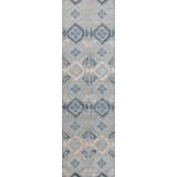 Bali Geometric Area Rug in Platinum/Ice Blue/Ivory