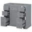 Meuble-lavabo 36 po sans lavabo, base d'armoire seulement, une armoire et six tiroirs-53241851