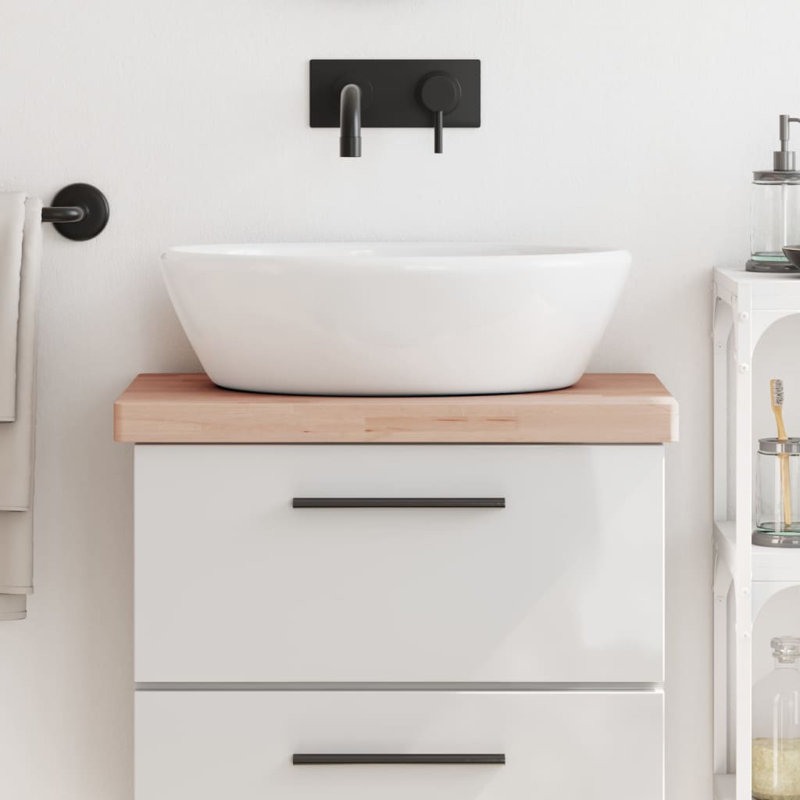 Tarnby 60cm Solid Wood Bathroom Vanity Top