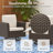 7-Piece Outdoor Wicker Sofa Set, All-Weather High Back with Comfy Cushions, 2 Single & 2 Swivel Chairs, 1 Three-Seat Sofa, 2 Ottomans-1055251896