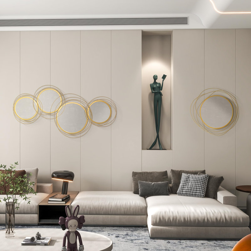 Abstract Wall Decor on Metal