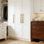 Paquet de 10 poignées d'armoire, 7 pouces d'un centre à l'autre, finition champagne doré, poignées de barre modernes pour armoires et tiroirs