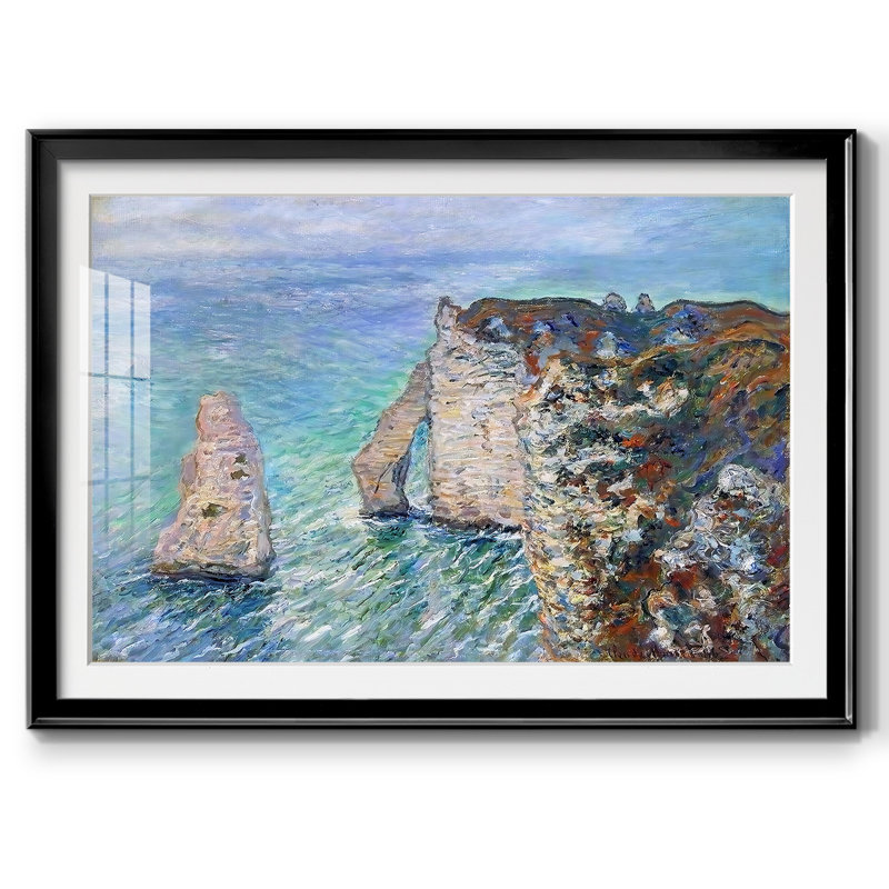 L'aiguille de roche et la porte d'Aval, 1886, Noir, H 19 po x l 27 po x P 1,5 po