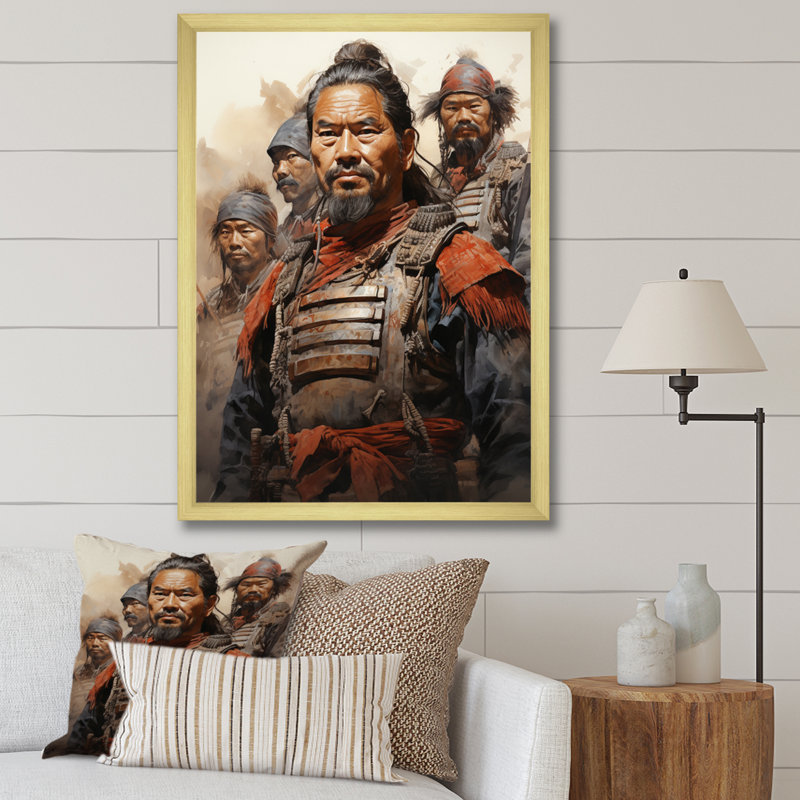 Yamit China Art Terracotta Warriors II, Encadrement doré, H 40 po x l 30 po x P 1,5 po
