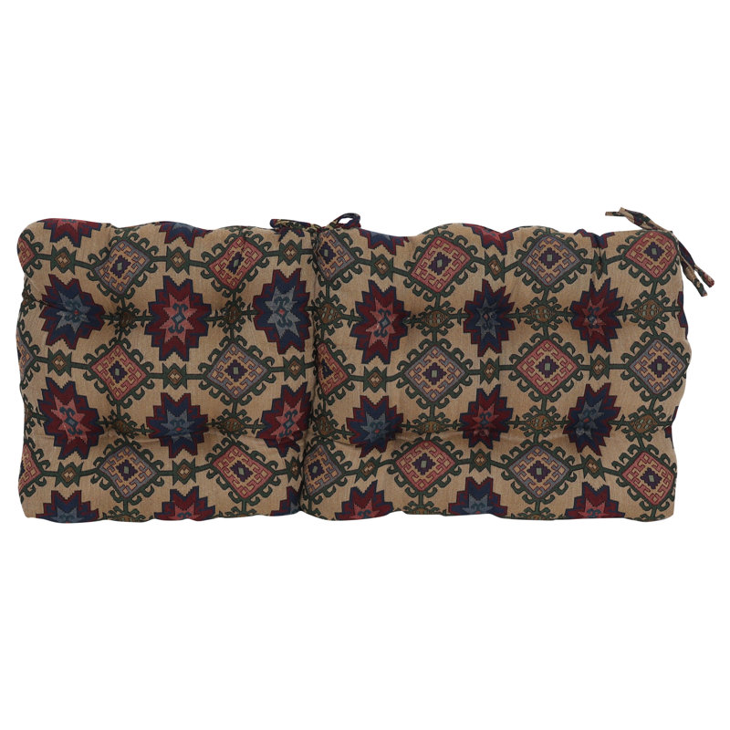 Tapestry Tufted Seat/Back Chair Cushion