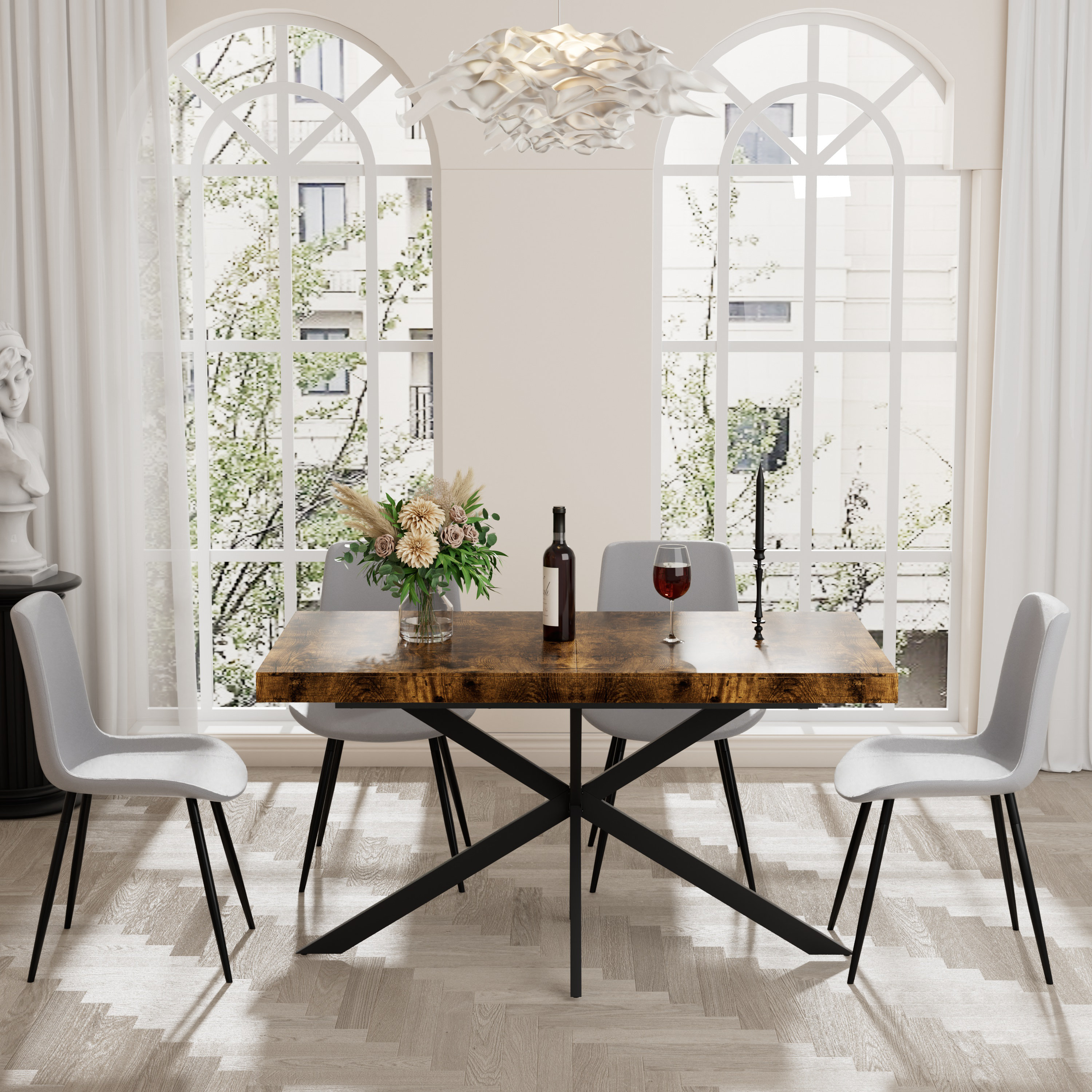 George Oliver Extendable Dining Table Set with Chairs | Wayfair
