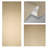 Flax Gold 3-Panel Single Rail Blackout Panel Track Extendable 36"-66"W x 94"H, Panel width 23.5"