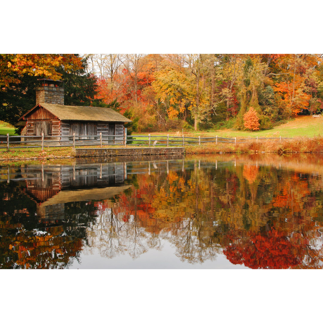 Herbstlandschaft von Travelif - Leinwandbild