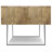 Lowry 48"W Solid Acacia Wood and Metal Modern Industrial Coffee Table with Drawers and Open Storage-650040930-650040929