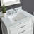 Colleen 30'' Dove White Single Bathroom Vanity with Marble Top-825525554