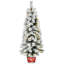 The Holiday Aisle® Arbre d'entrée pin 5 pi avec lumières DEL Snowy Pogue