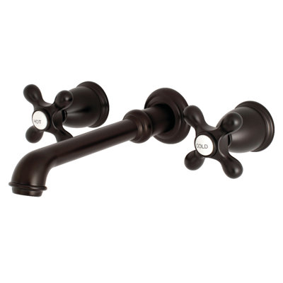 English Country Double Handle Wall Mounted Tub Spout