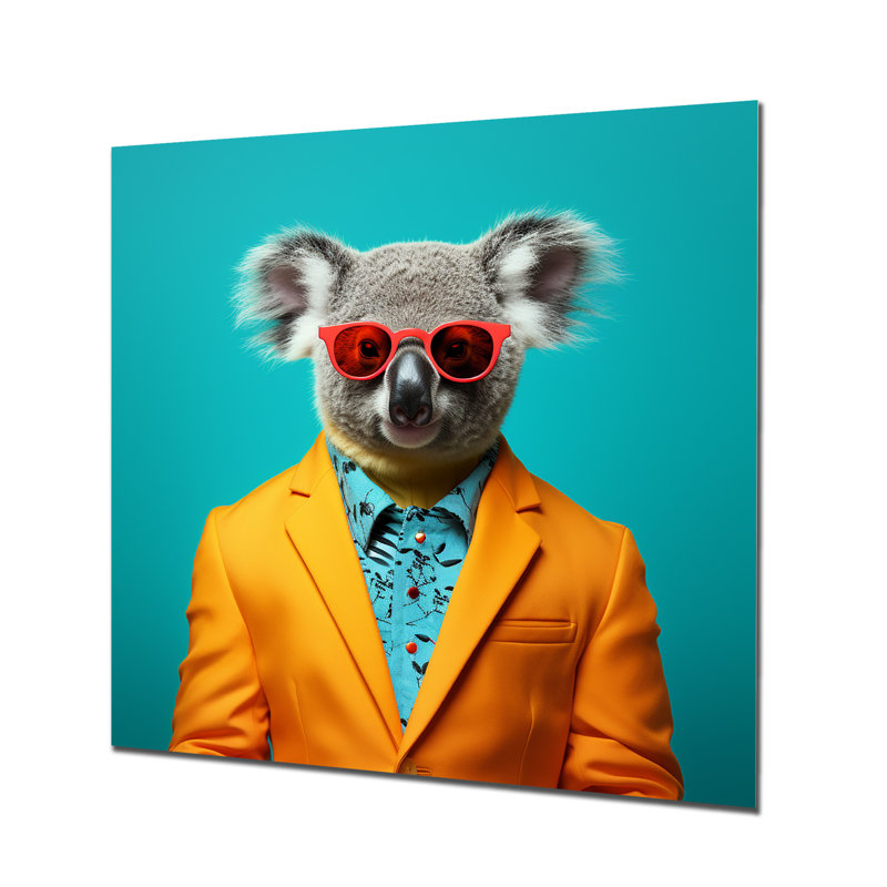 «In suit Koala II», art mural Koala, H 16 po x l 16 po x P 1 po