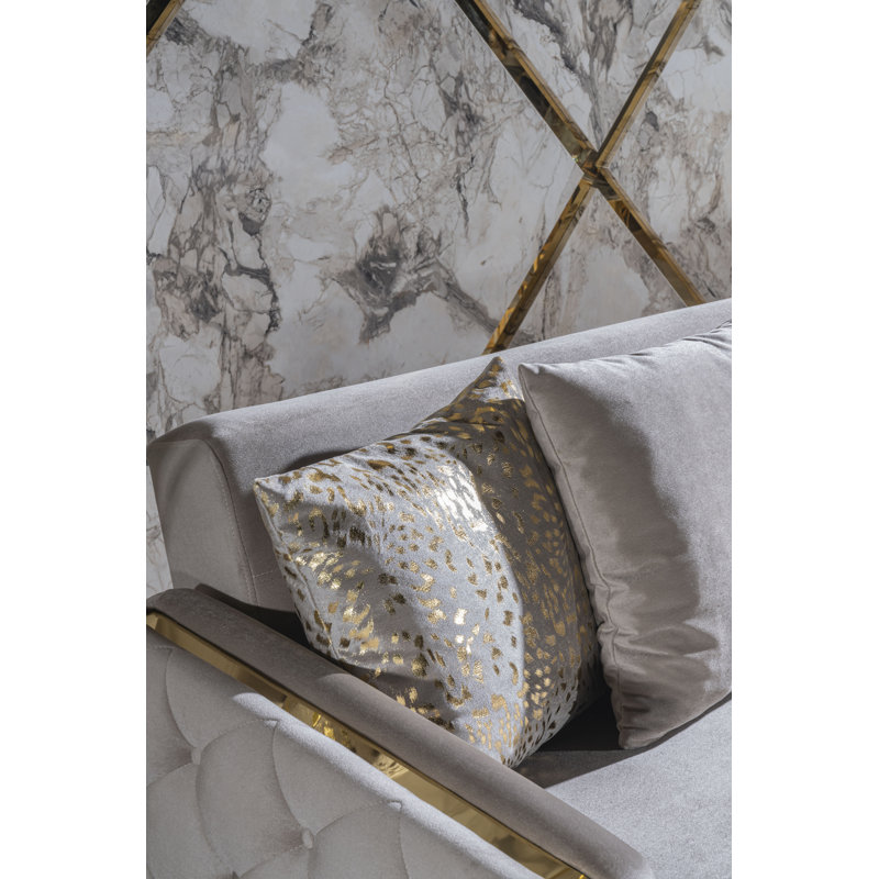 Causeuse de style moderne, Taupe