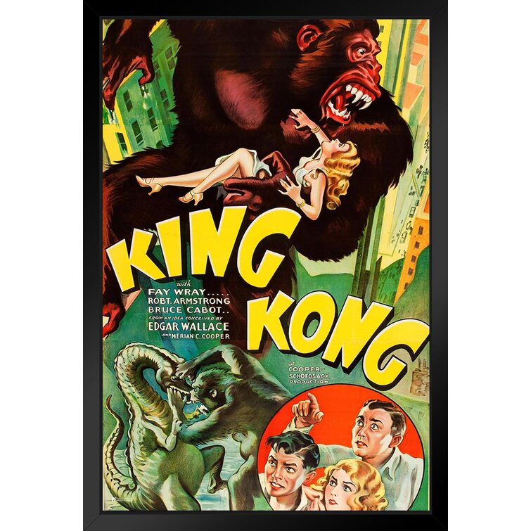 https://assets.wfcdn.com/im/50700068/resize-h755-w755%5Ecompr-r85/1635/163515512/King+Kong+1933+RKO+Studio+Retro+Vintage+Classic+Hollywood+Film+Giant+Ape+Monkey+Kaiju+Horror+Movie+Poster+Monster+Merchandise+Original+King+Kong+Poster+Fay+Wray+Black+Wood+Framed+Art+Poster+14X20.jpg