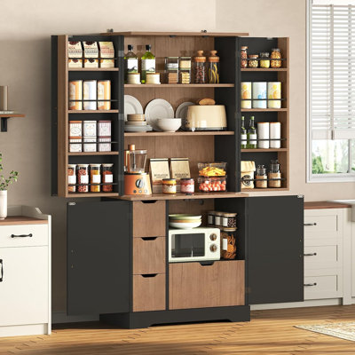 Armoire de cuisine 70,9 "avec tiroir et portes