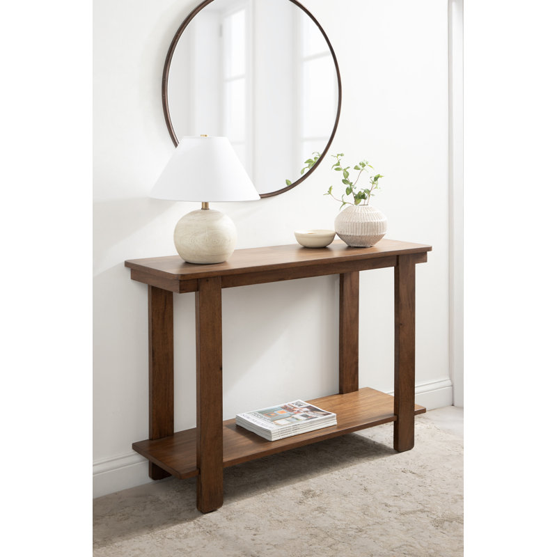 Console Aamnah, Bois brun foncé