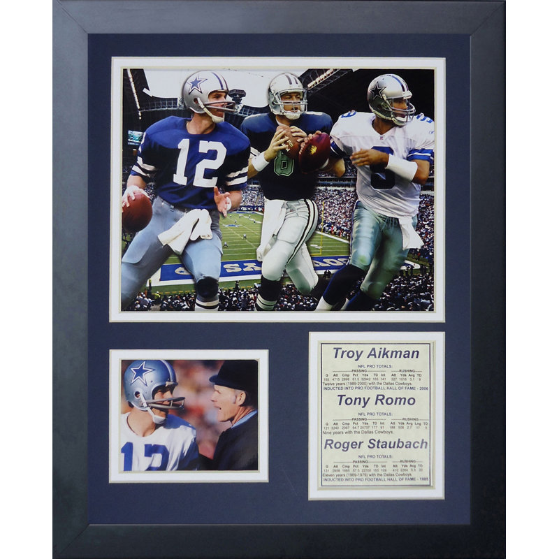 Memorabili encadrée quarterbacks cowboys dallas cowboy