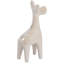 5.5" Pearlized Cream Ceramic Moose Christmas Figure