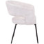 Ensemble de salle à manger 7 pièces avec table de salle à manger rectangulaire en pierre frittée et 6 chaises avec base en fer-1270234213