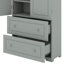 Armoire de rangement spacieuse avec portes et tiroirs