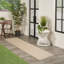 Tapis intérieur / extérieur brun clair Koebe-454238121