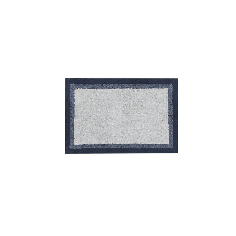 Tapis de bain touffeté antidérapant en coton pour une décoration de salle de bain luxueuse